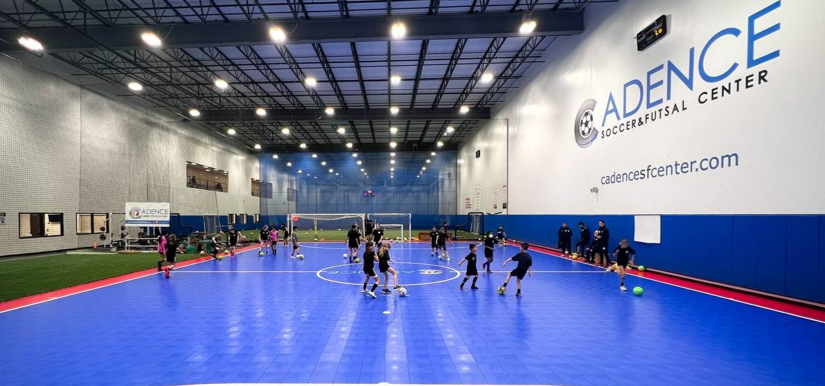 Dedicated Futsal Court at the Cadence Futsal facility in Illinois