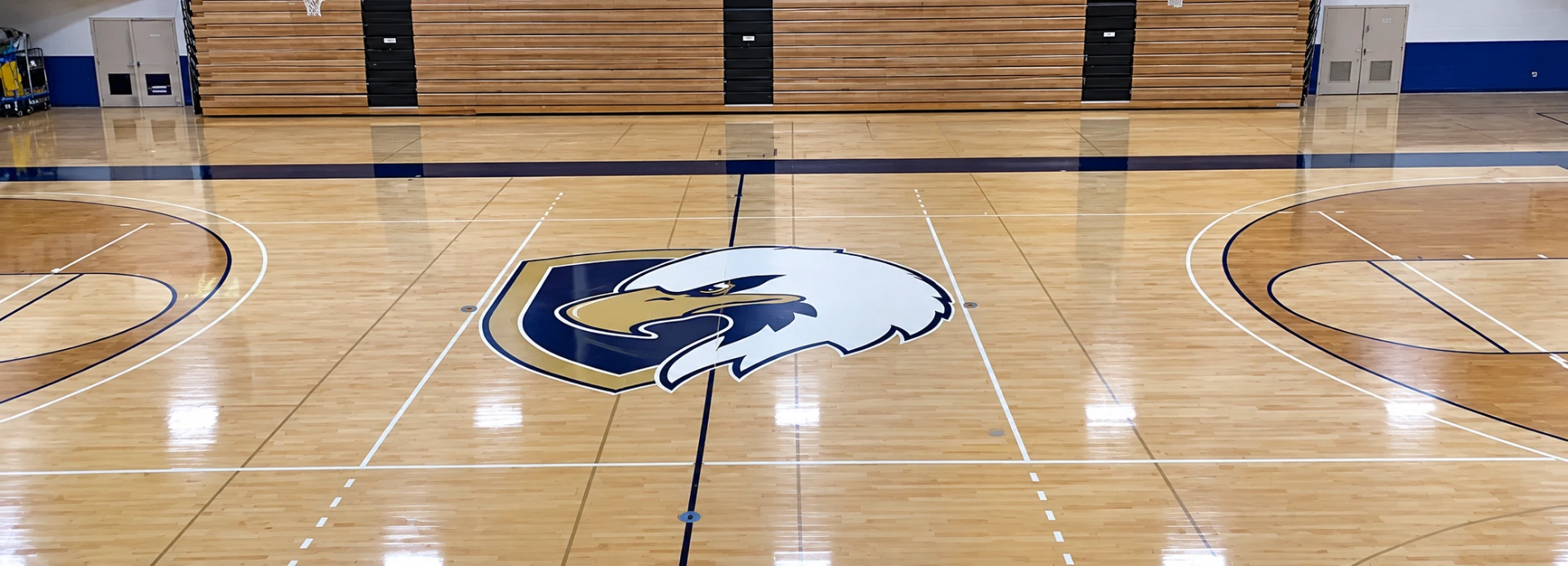 Judson University Eagles center court logo