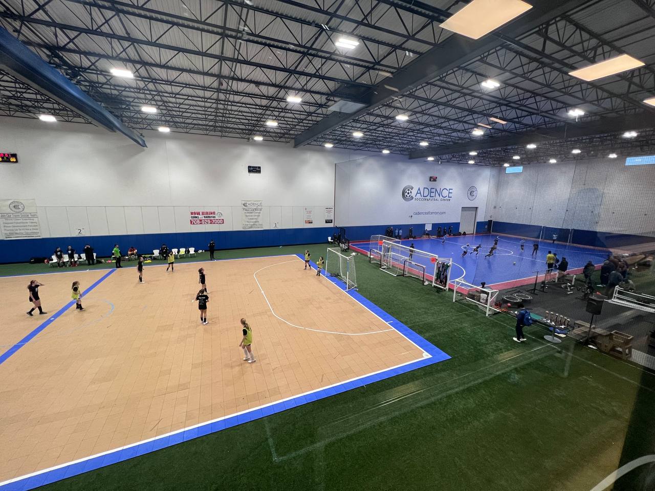 Tournament Court at the Cadence Futsal facility in Illinois
